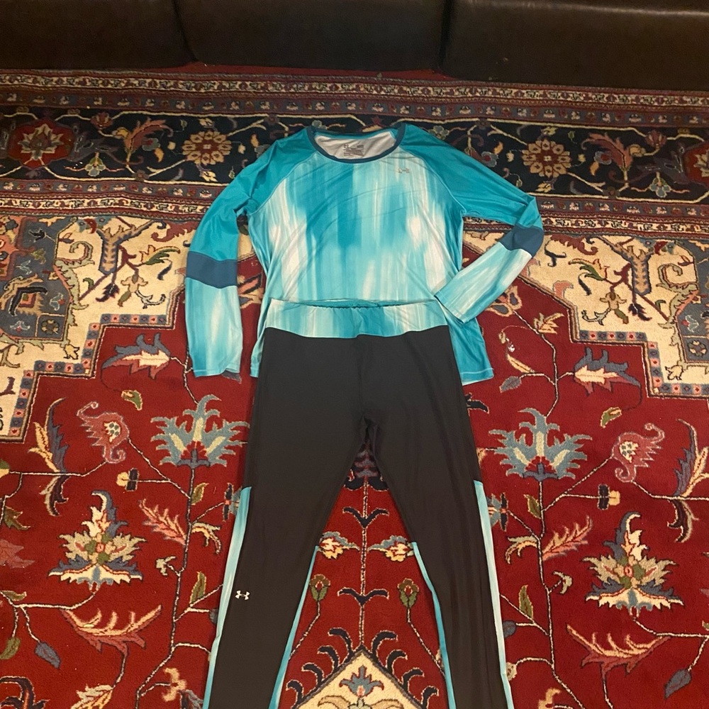 Under Armour Blue Paint Streak Top